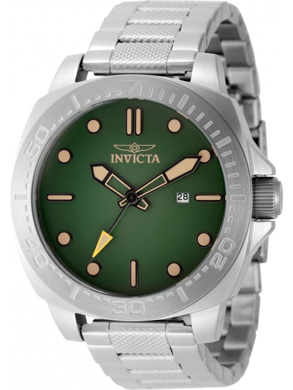 Invicta Men's Speedway Quartz PC32 Green Dial Watch, 46mm (49100)